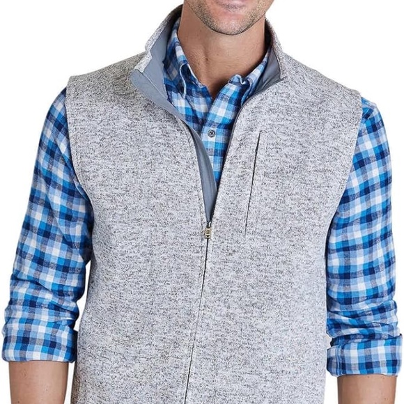 Chaps Sleeveless Grey Vest - Picture 6 of 7